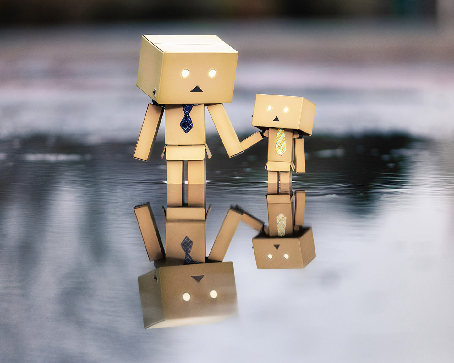 Little boxes. (mounted)