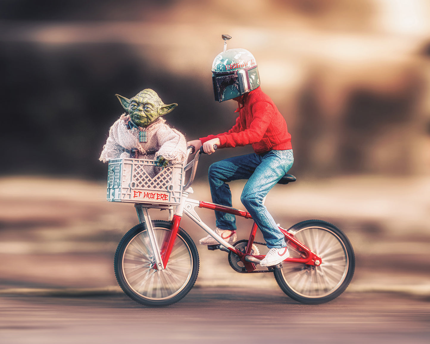 Shopping trip. (mounted)