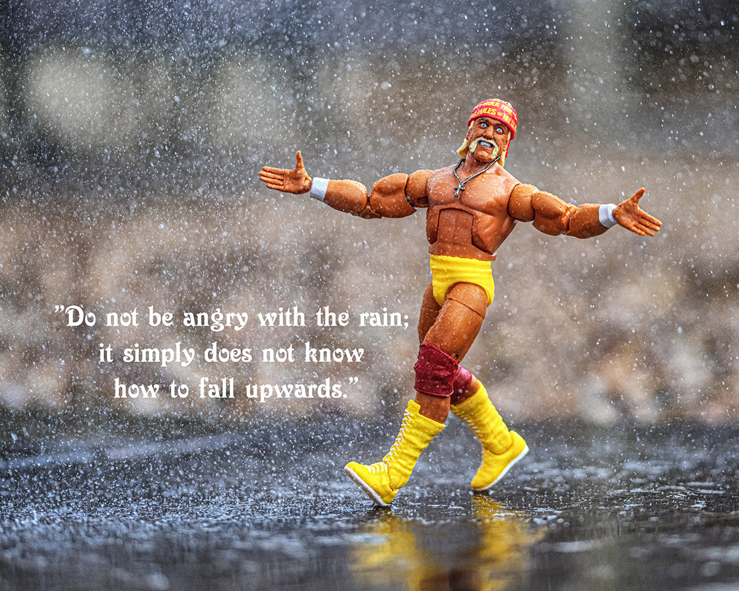 The happy wrestler.