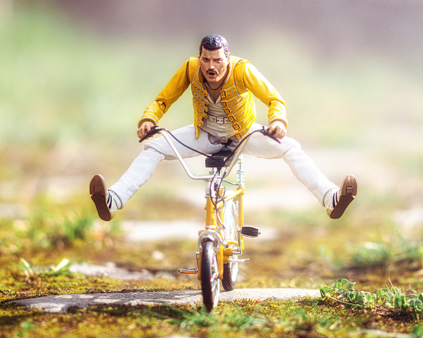 Bicycle ride. (mounted)
